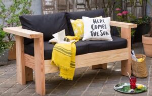 banc jardin palette diy