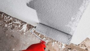 Peinture grise sur un mur