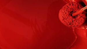 Peinture rouge